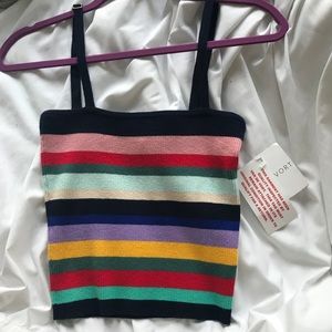 Shop Vandevort Vagabond Bailey Stripe Sweater Tank